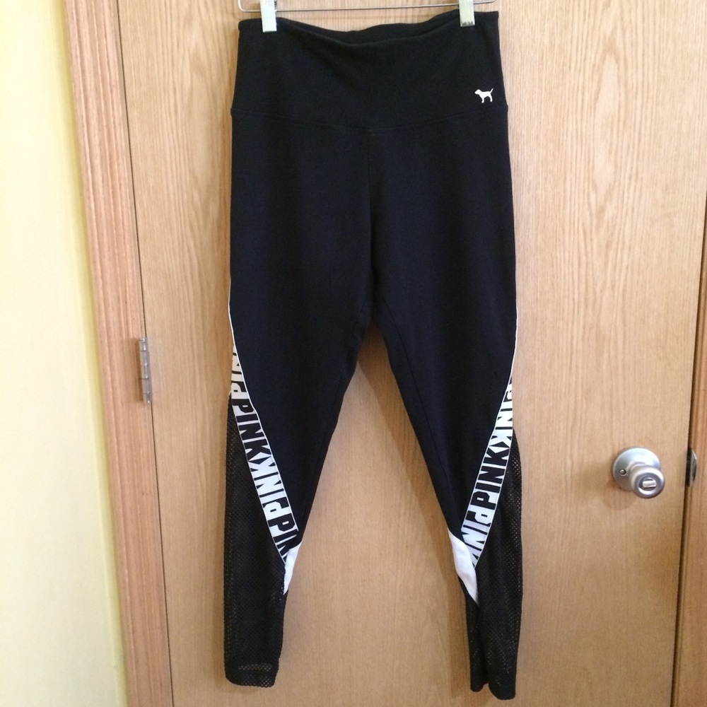 PINK Victoria’s Secret Ankle Mesh Yoga Leggings
